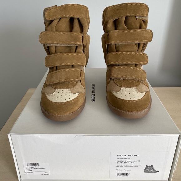 Isabel Marant Shoes - Isabel Marant Beckett Sneaker in Camel Size 41